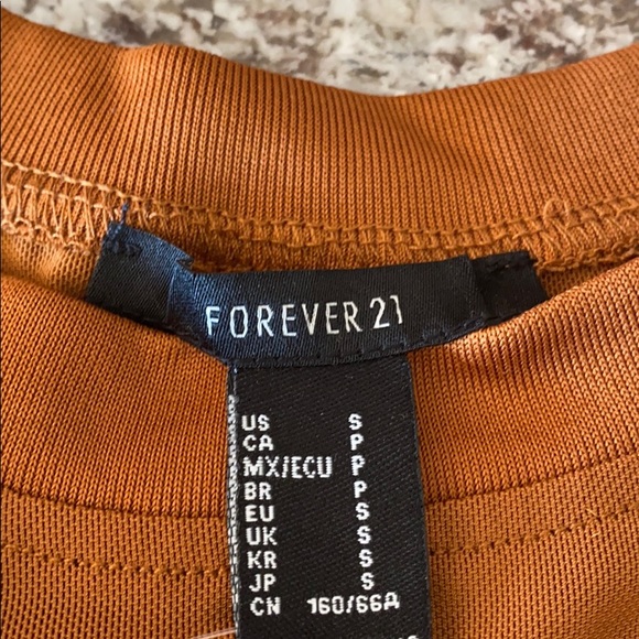 Caramel Mesh top from Forever 21. Super cute!!!! - Picture 4 of 4